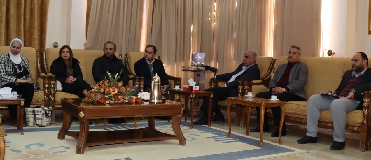 A delegation of delegates from the United Nations Development Program/Jordan (UNDP) visits Al Hussein Bin Talal University